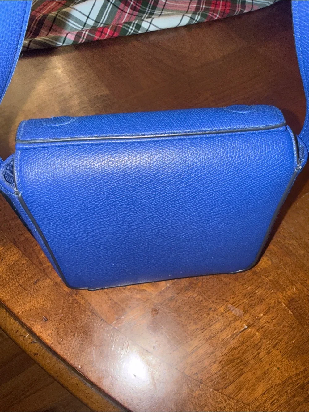 A New Day Blue Crossbody Bag Structured Faux Leather Shoulder Purse